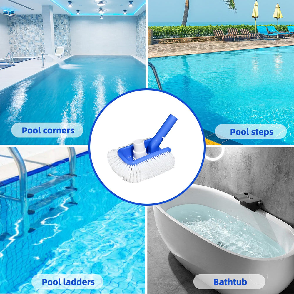Kulahlik Pool Brush in use on a tiled pool surface