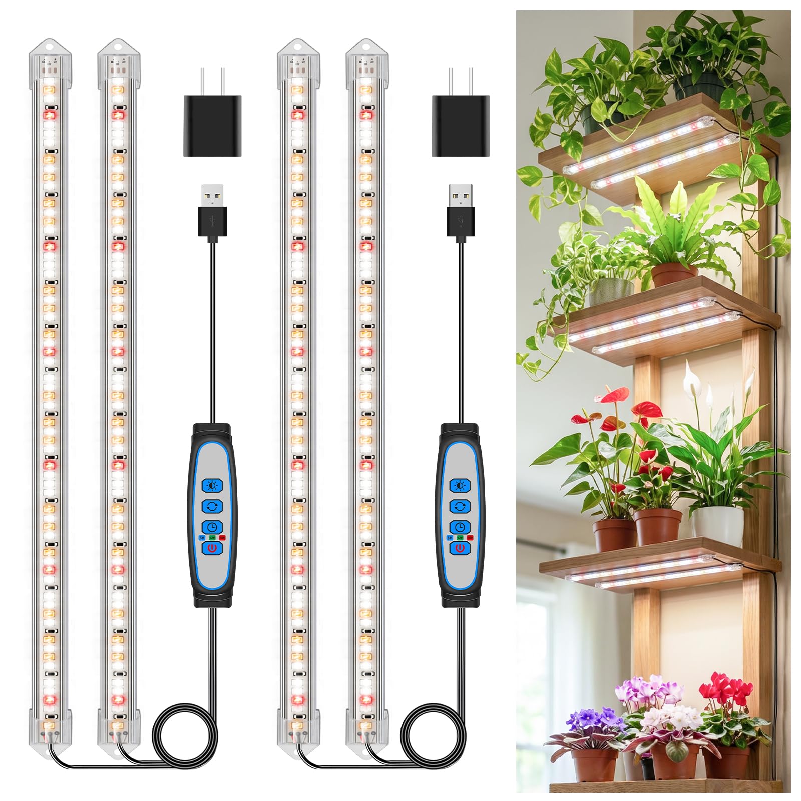 Kullsinss 16in Grow Light Strips front view with 120 LEDs