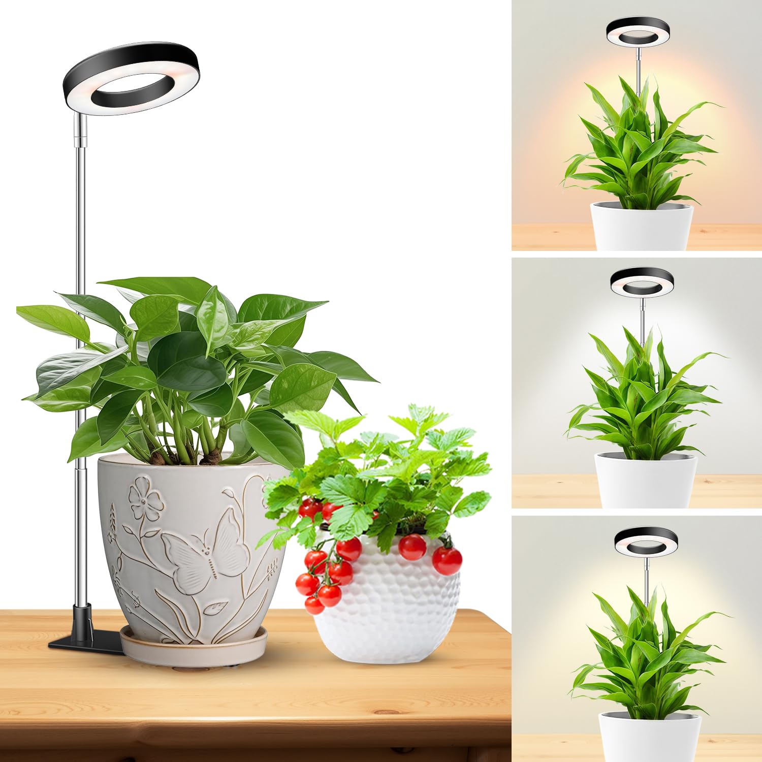 Kullsinss 3.5in Grow Light with detachable base and adjustable height
