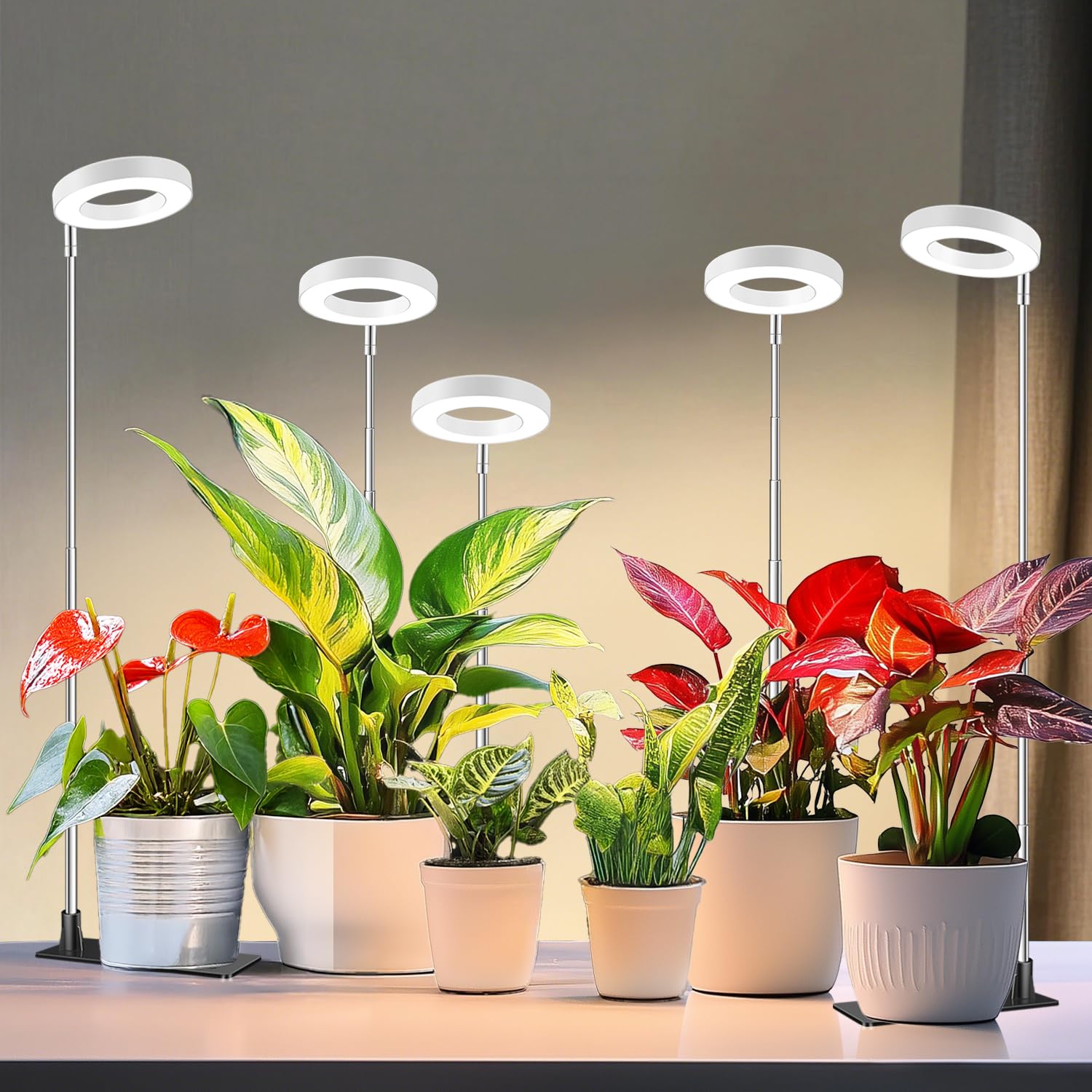 Kullsinss 3.5in grow light with detachable base on a tabletop