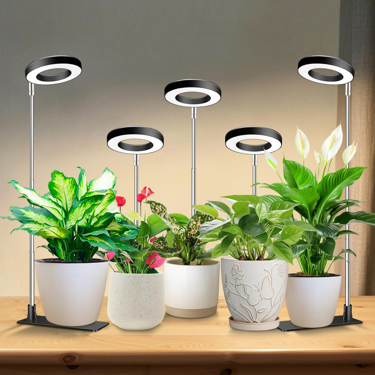 Kullsinss 3.5in Halo Plant Light front view with adjustable height