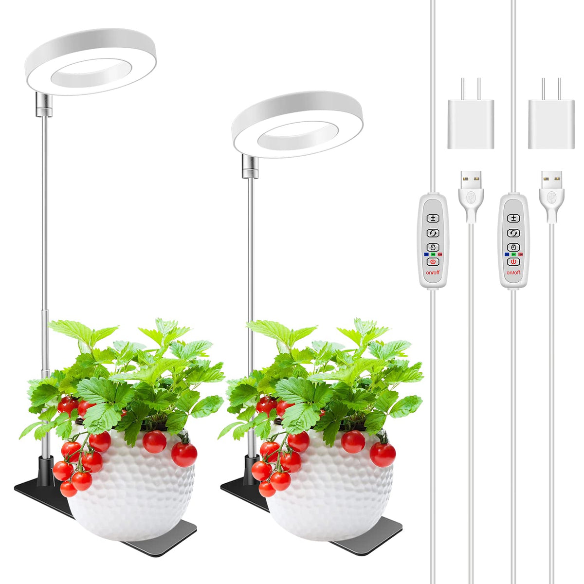 Kullsinss 3.5in Small Grow Light front view with detachable base