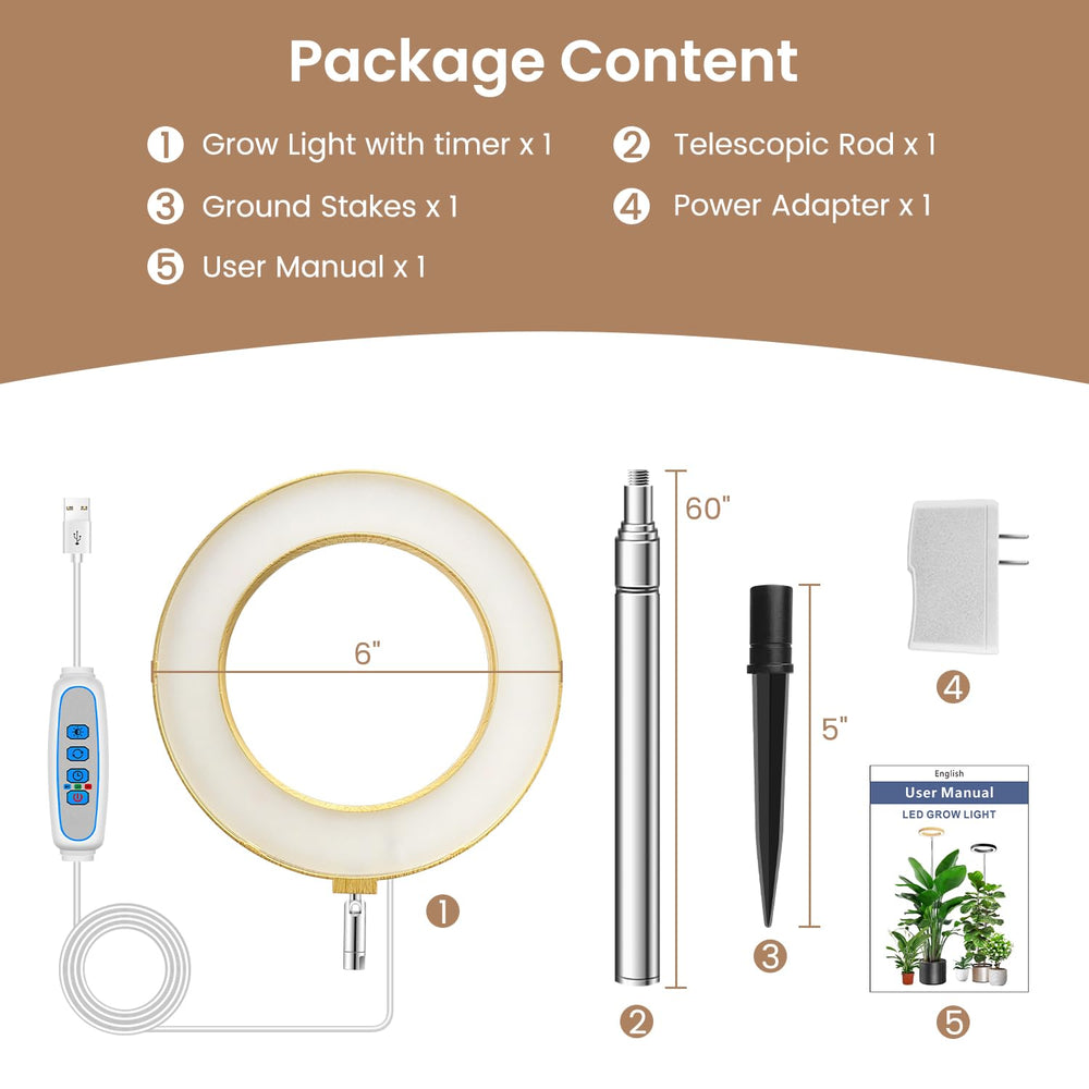 Kullsinss 6.3in grow light showcasing its elegant design