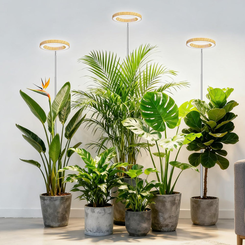 Kullsinss 6.3in Grow Light with faux wood grain design front view