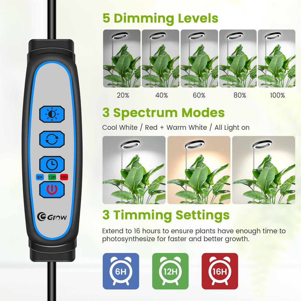 Kullsinss grow light in use with indoor plants