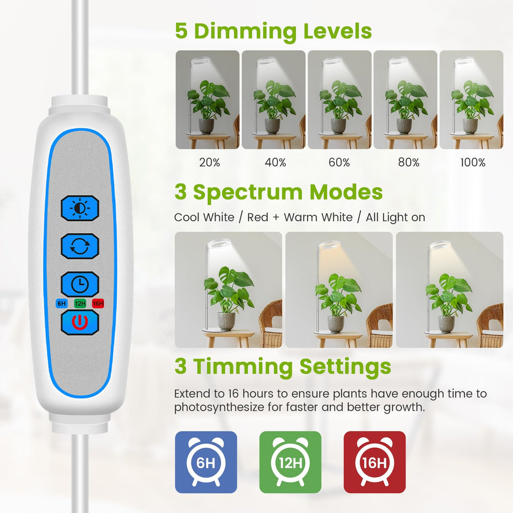 Kullsinss grow light in use with indoor plants