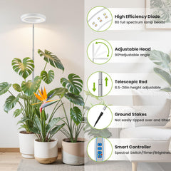 Kullsinss grow light showing adjustable height feature