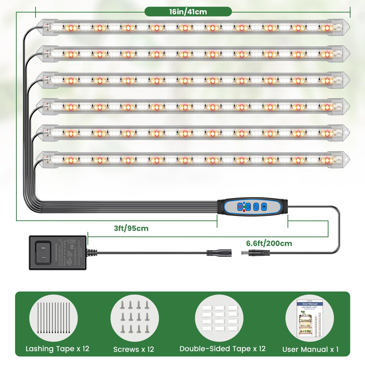 Kullsinss Grow Light Strips in use with various indoor plants