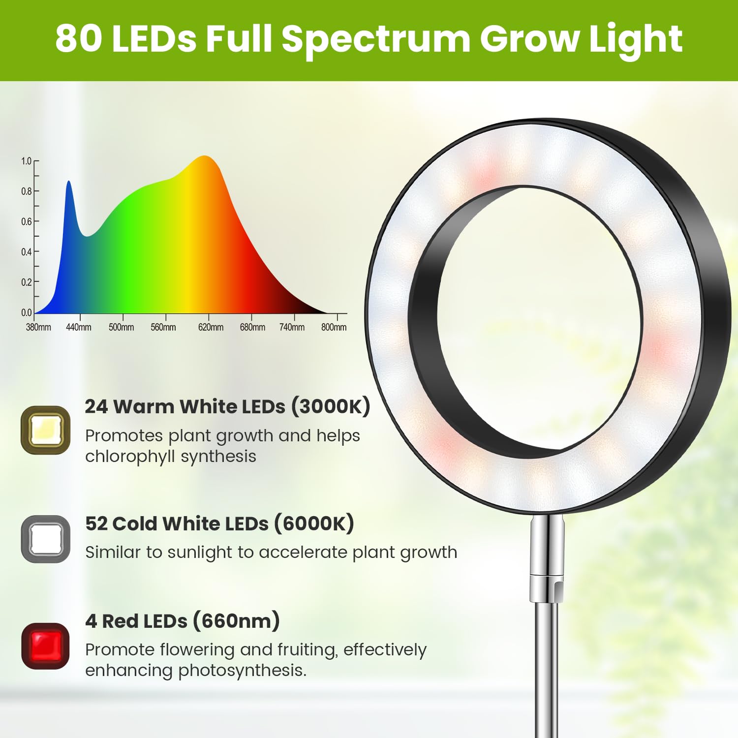 Kullsinss Grow Light with adjustable height feature