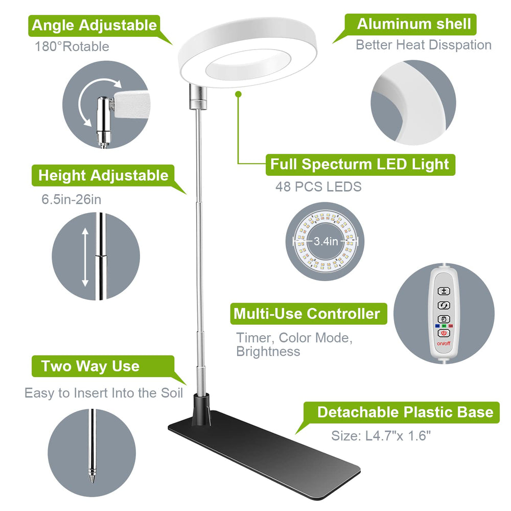 Kullsinss grow light with three spectrum modes displayed