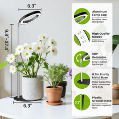 Kullsinss plant light with adjustable height on a countertop