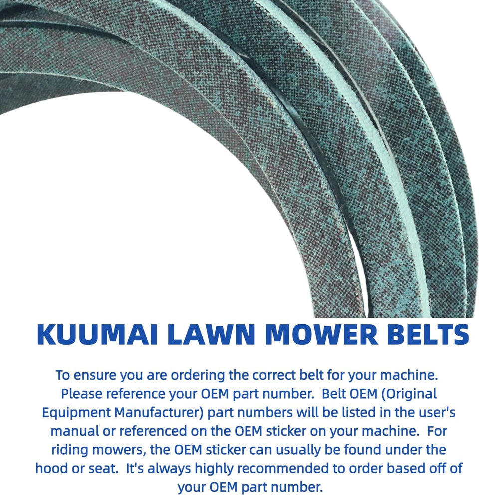 Kuumai Pump Drive Belt with installation instructions