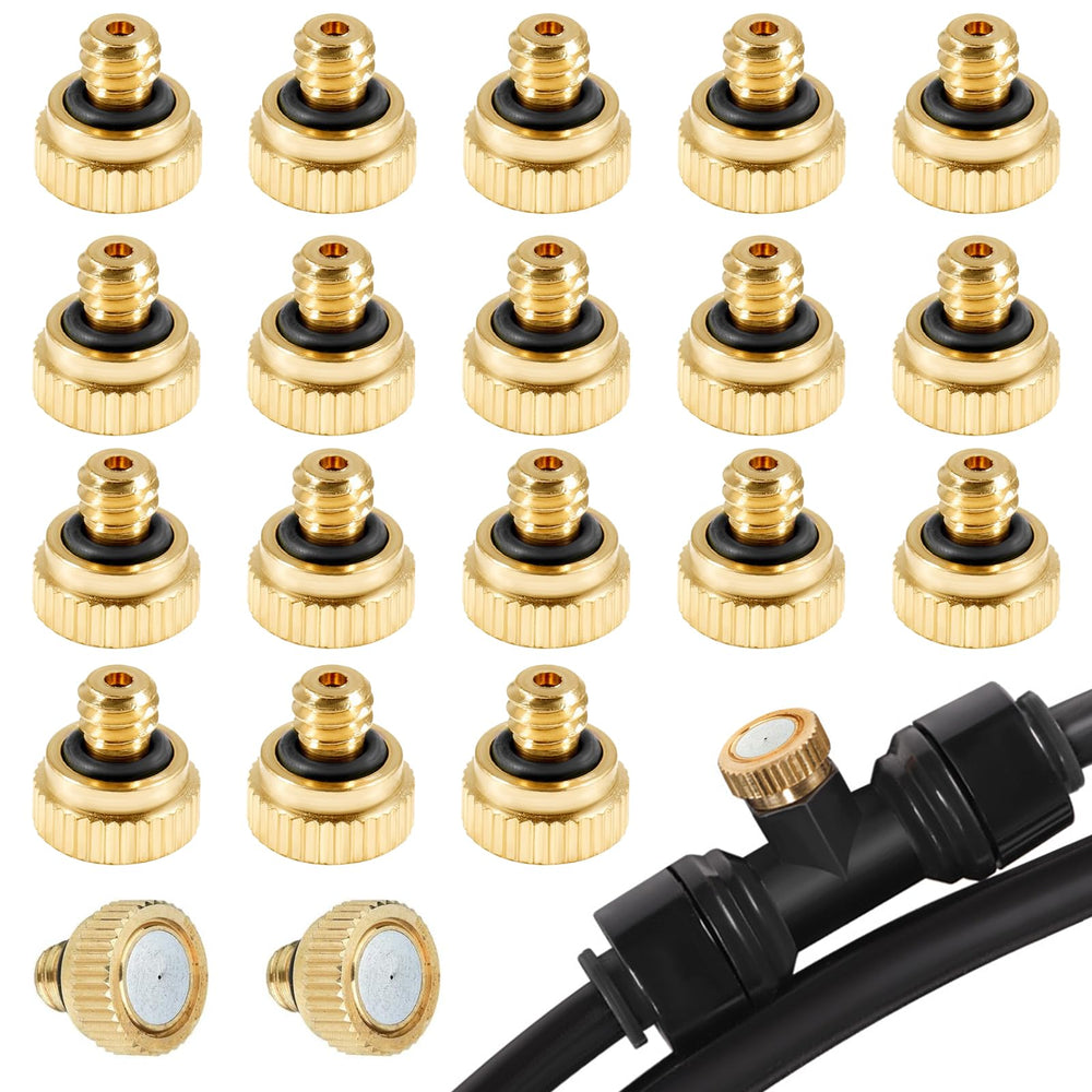 KUWAN Brass Misting Nozzle front view, 0.012 inch size