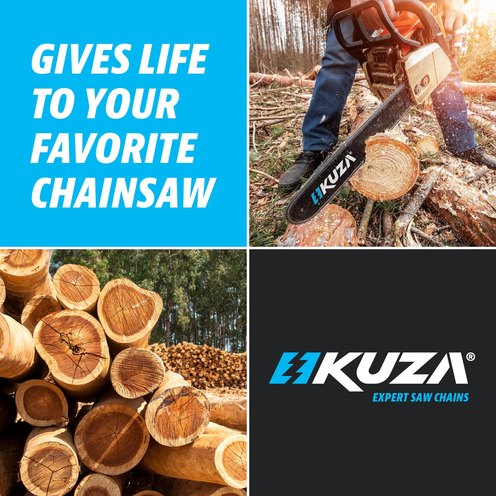 KUZA 20 Inch Chainsaw Chain details with compatibility list