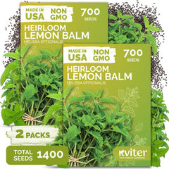 KVITER Lemon Balm Herb Seeds pack front view with label
