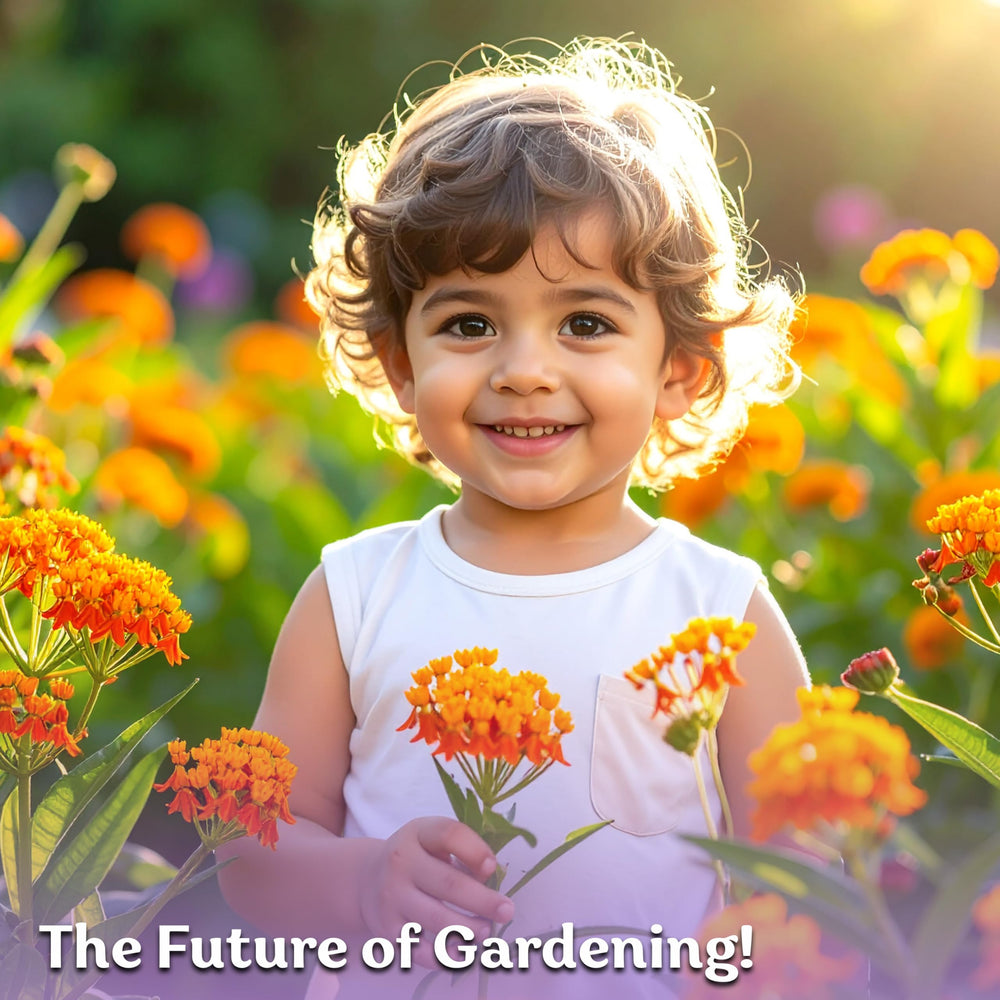 KVITER Orange Butterfly Milkweed Seeds planted in garden