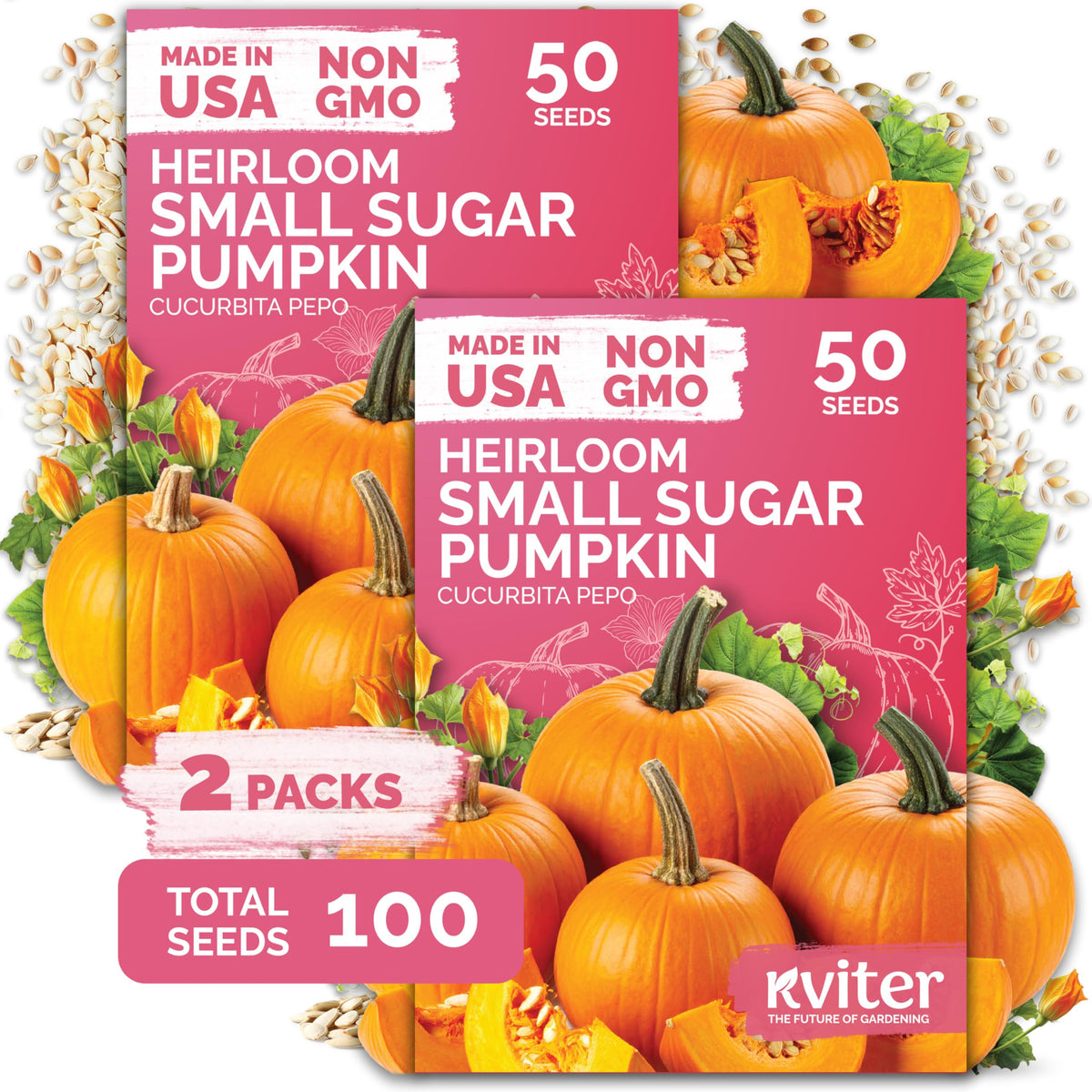 KVITER Sugar Pumpkin Seeds package front view