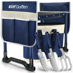 KVR Garden Kneeler and Seat Set with tools and tote bag