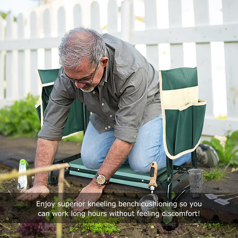 KVR Garden Kneeler displayed in a garden setting
