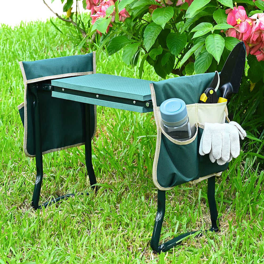 KVR Garden Kneeler folded for easy storage