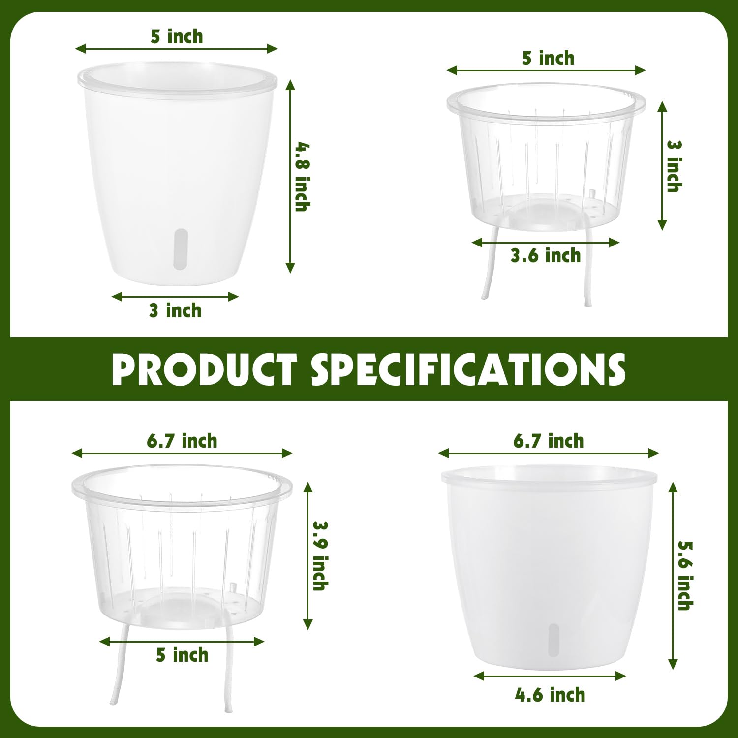 KvyusFlourish Self-Watering Pots displayed in various colours