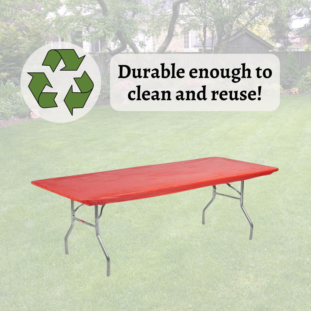 Kwik-Covers 6' table cover in use at a picnic