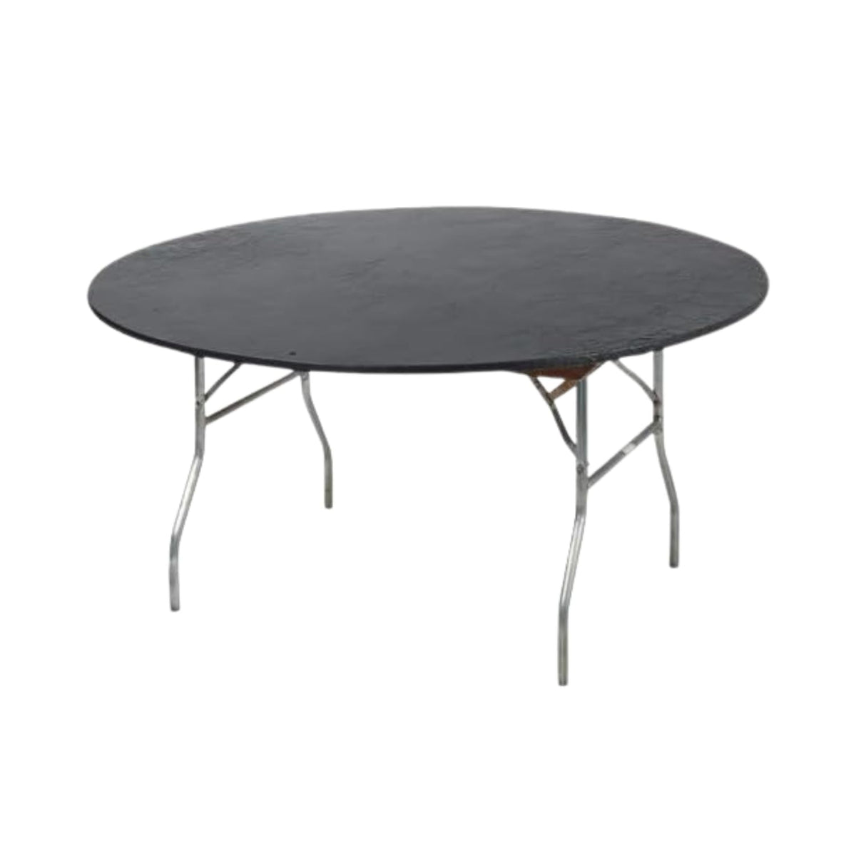 Kwik-Covers 60-inch round black table cover front view