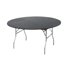 Kwik-Covers 60-inch round black table cover front view