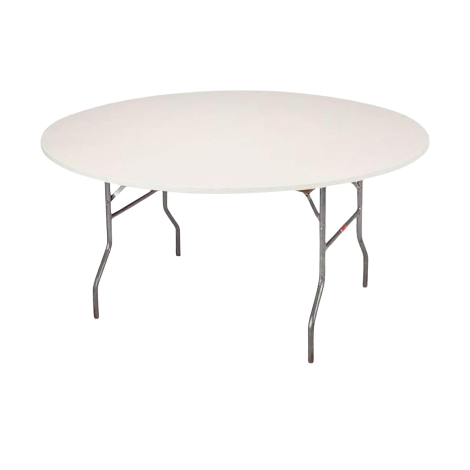 Kwik-Covers 60-inch round ivory table cover front view