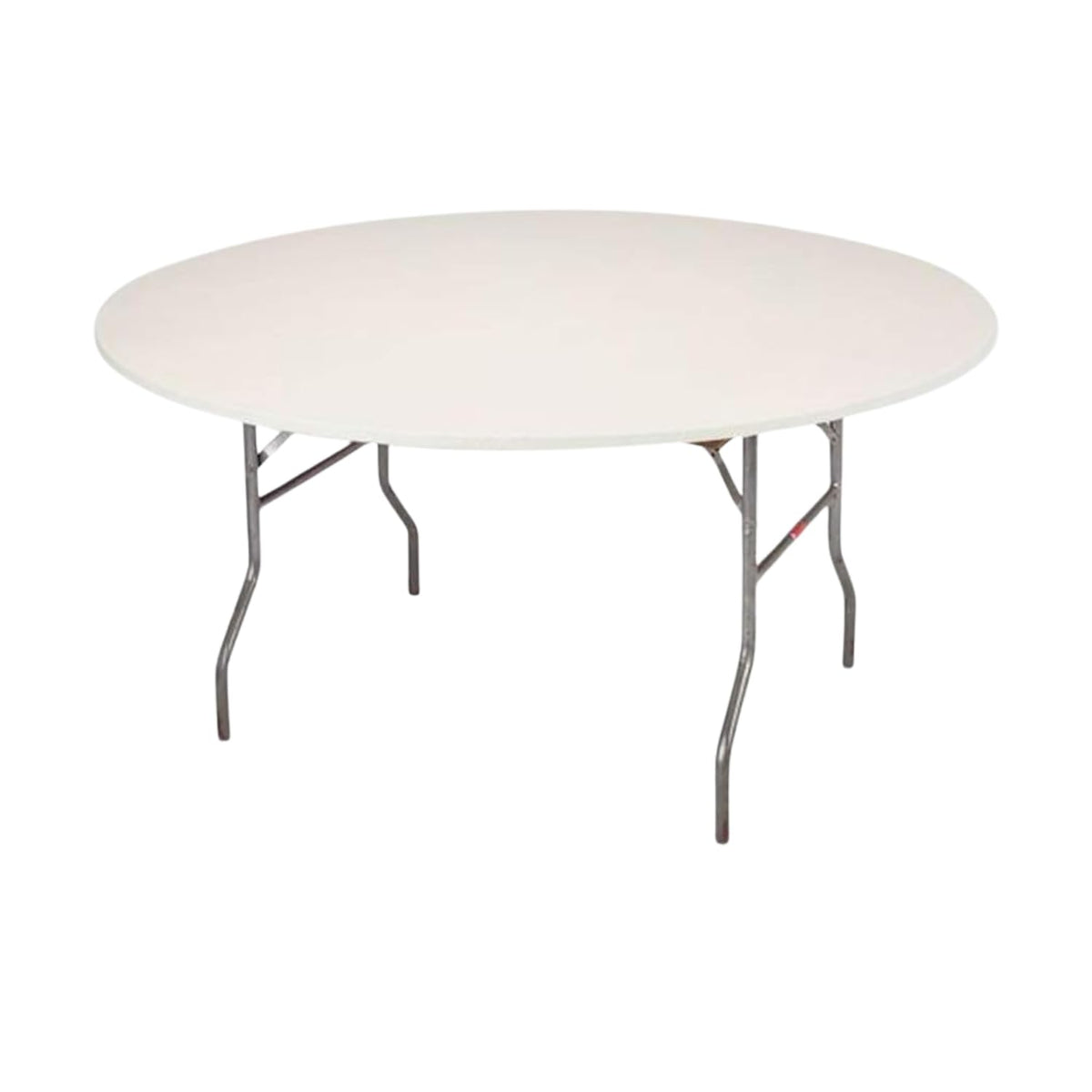 Kwik-Covers 60-inch round ivory table cover front view