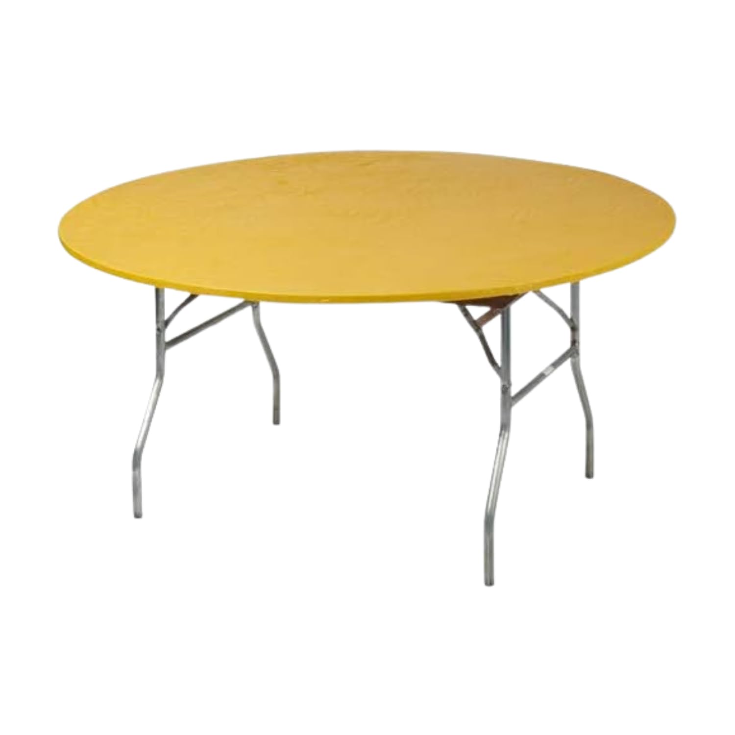 Kwik-Covers 60-inch round table cover in gold, front view