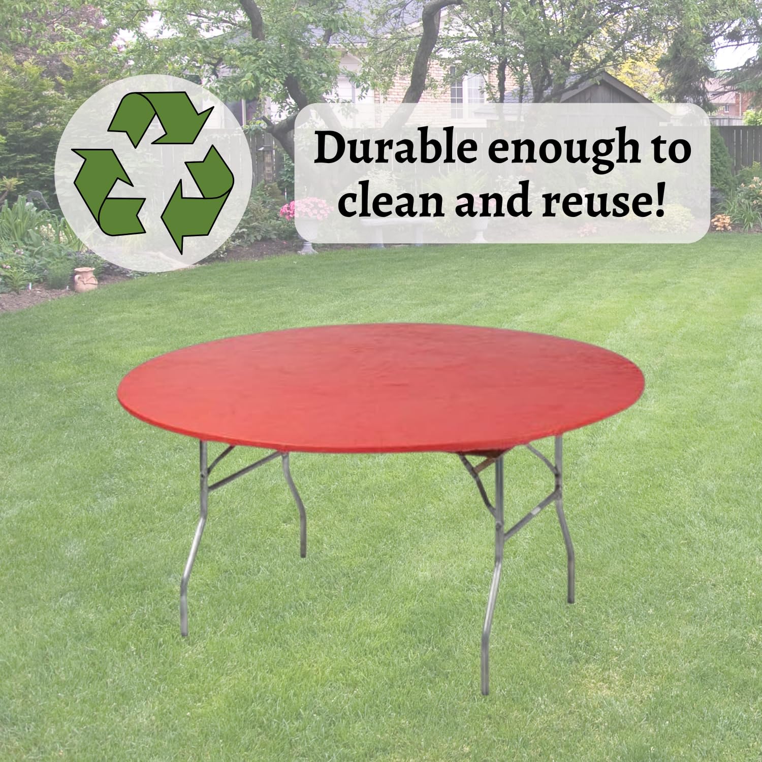 Kwik-Covers 60-inch round table cover packaging