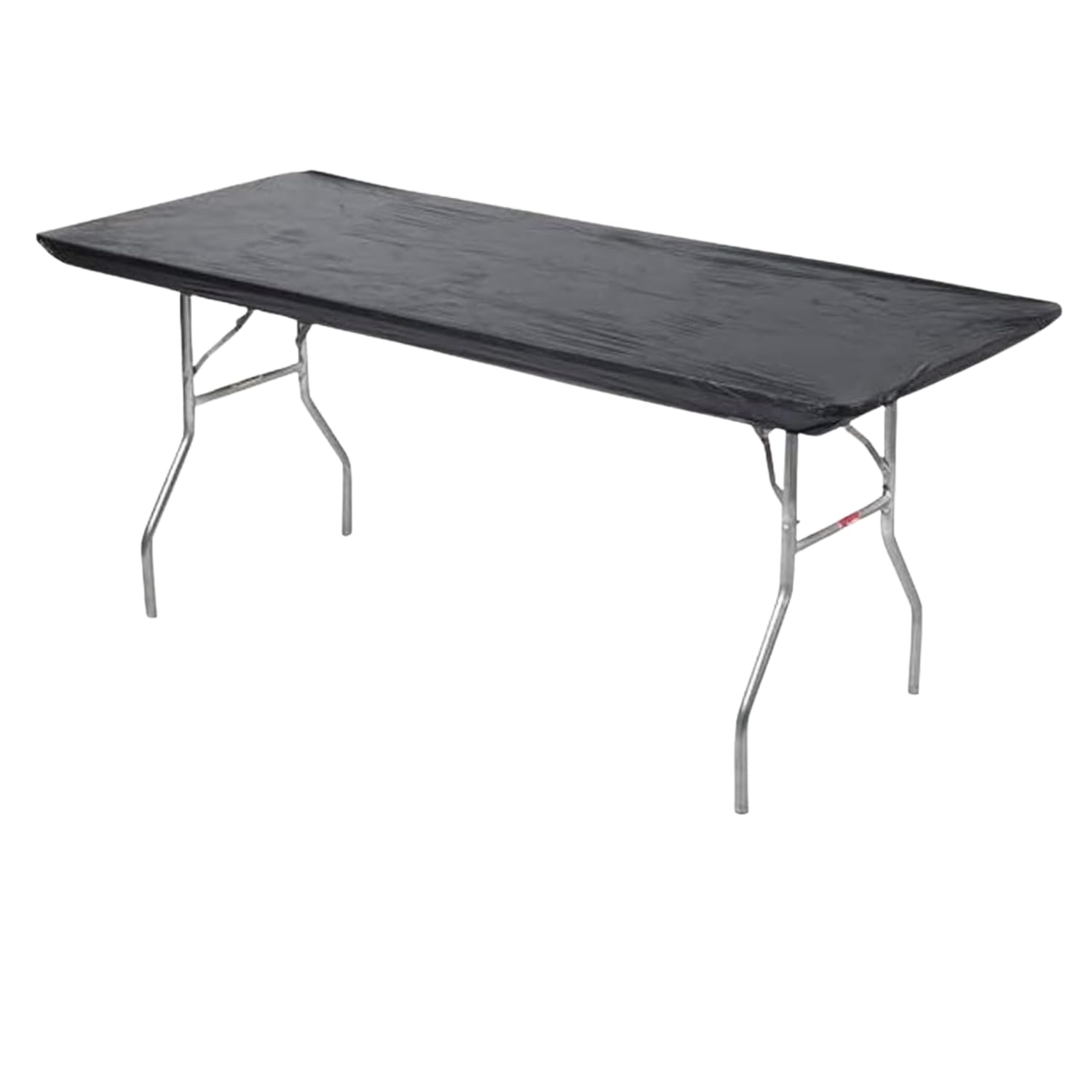 Kwik-Covers black table cover front view, 30x72 size