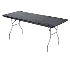 Kwik-Covers black table cover front view, 30x72 size