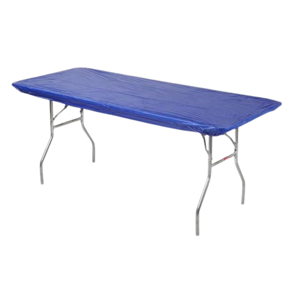 Kwik-Covers bundle of 5 royal blue fitted table covers for 8' tables