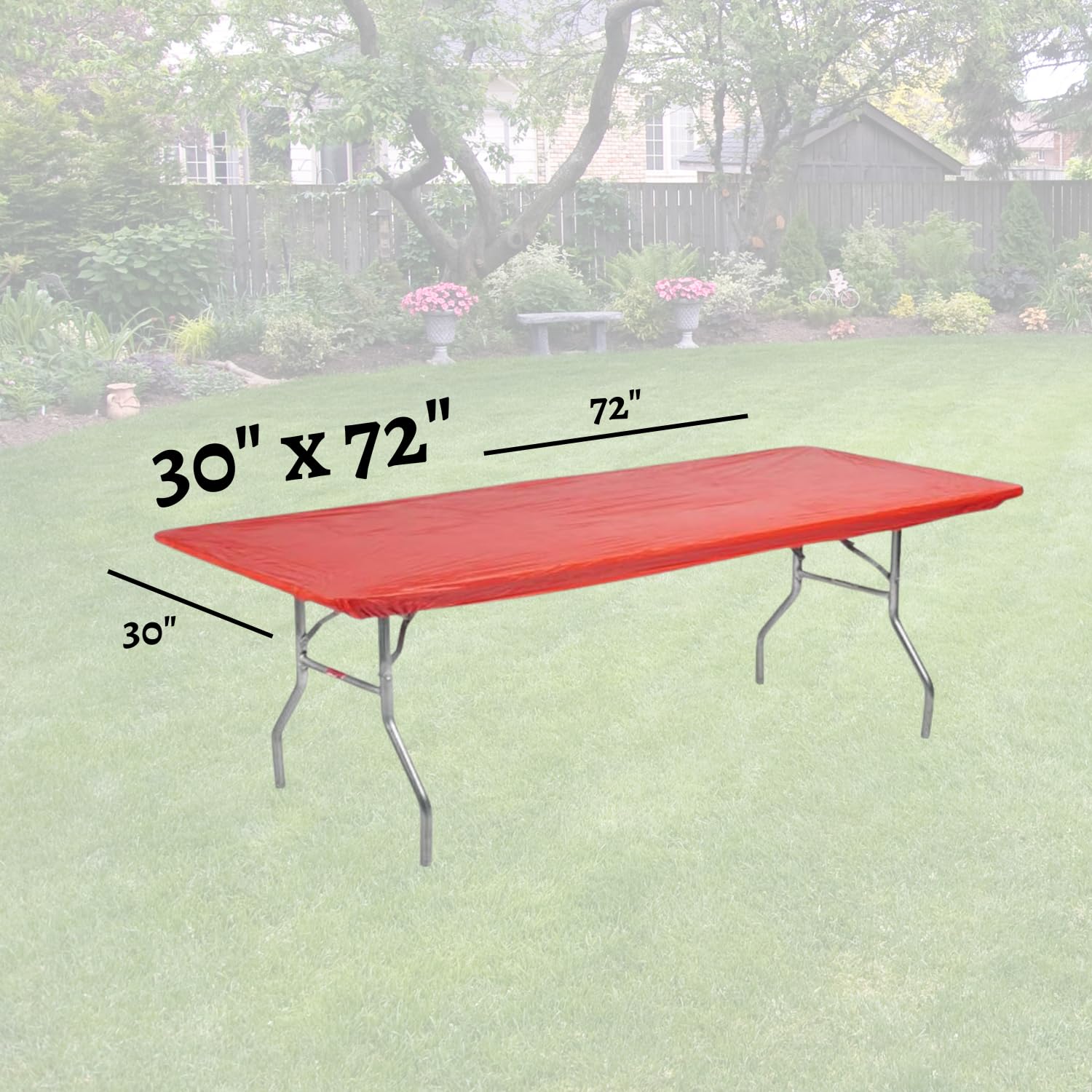 Kwik-Covers table cover fitted on a banquet table