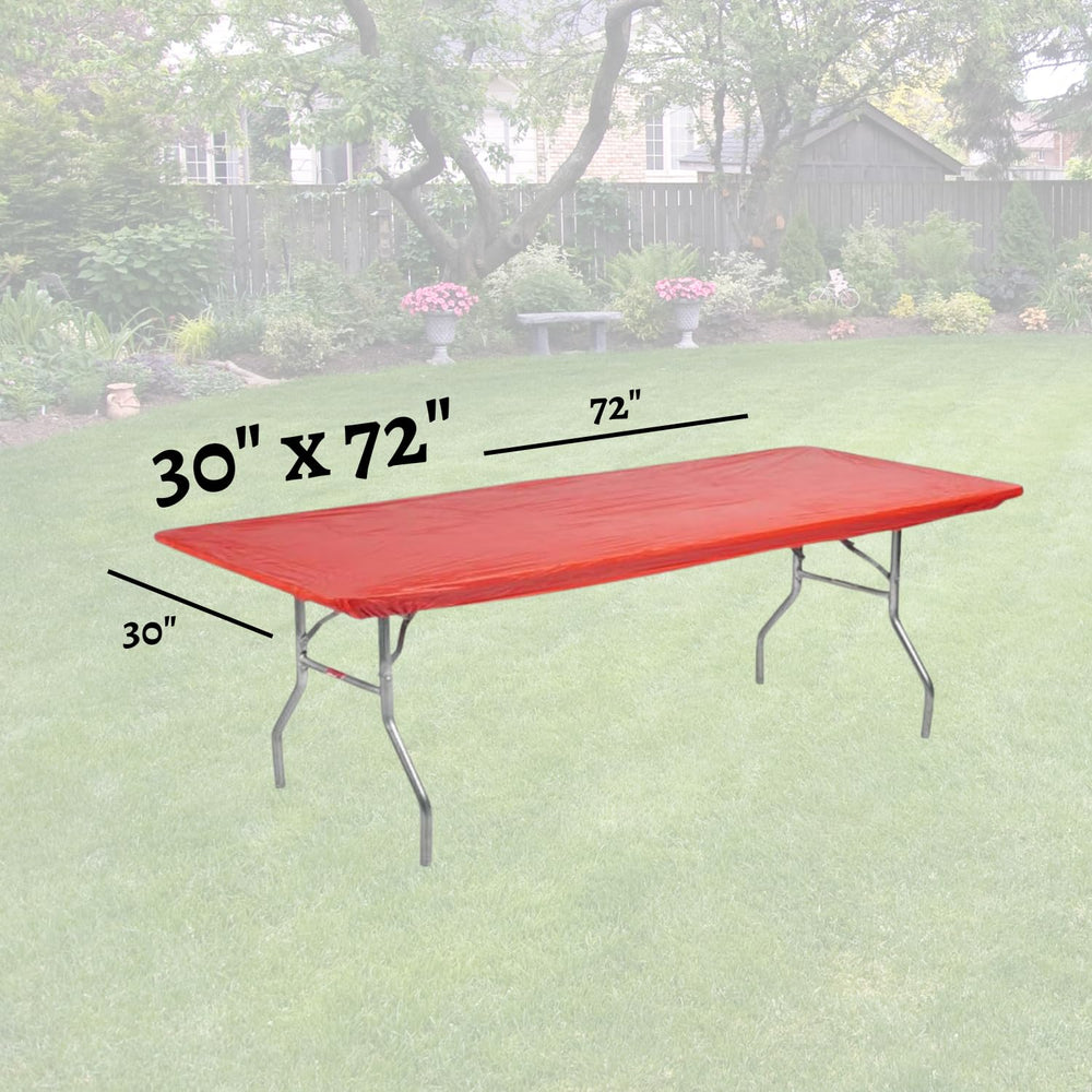 Kwik-Covers table cover fitted on a banquet table