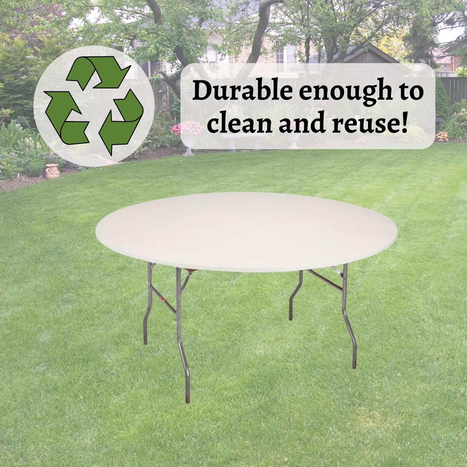 Kwik-Covers table cover showcasing its durable material