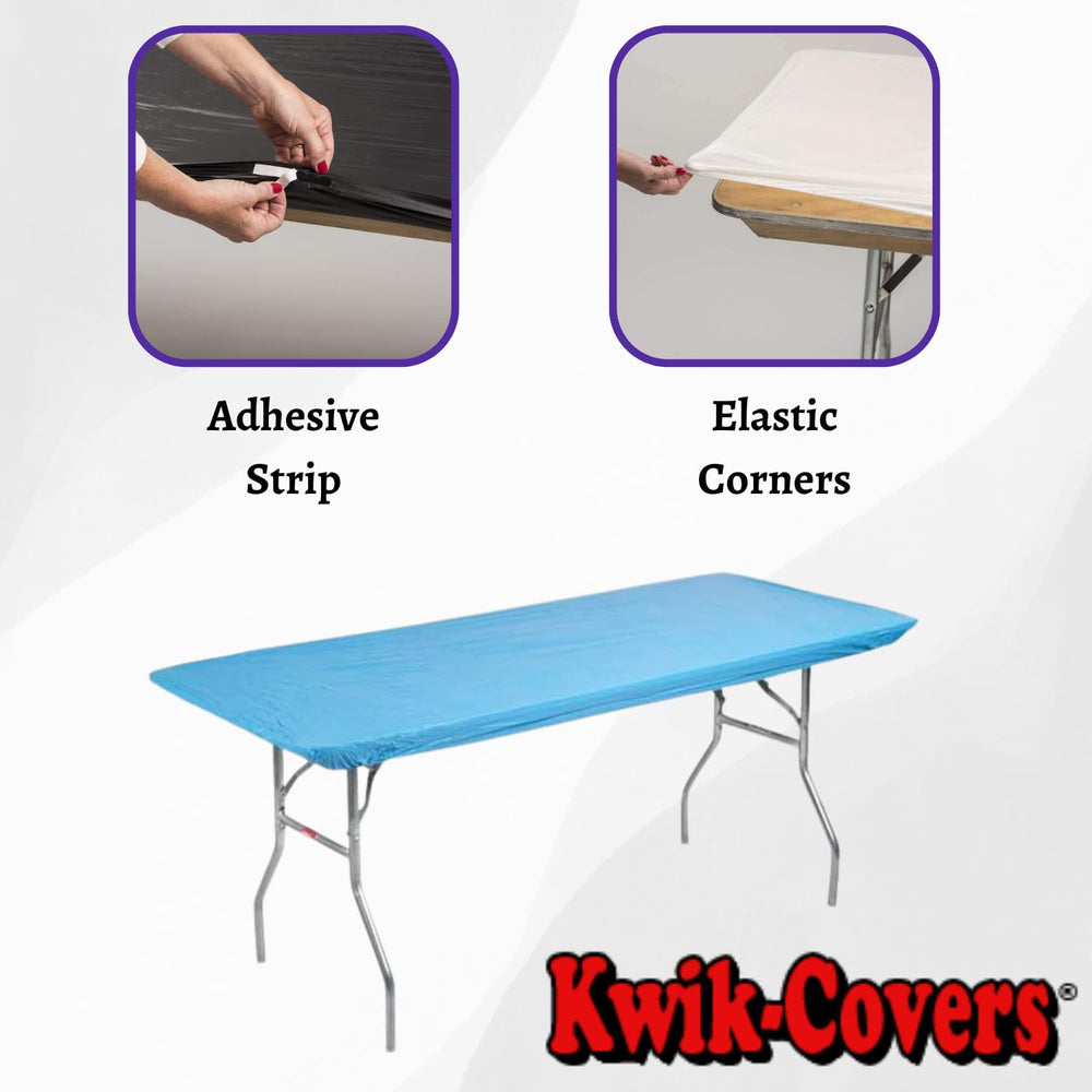 Kwik-Covers table cover showing elastic corners