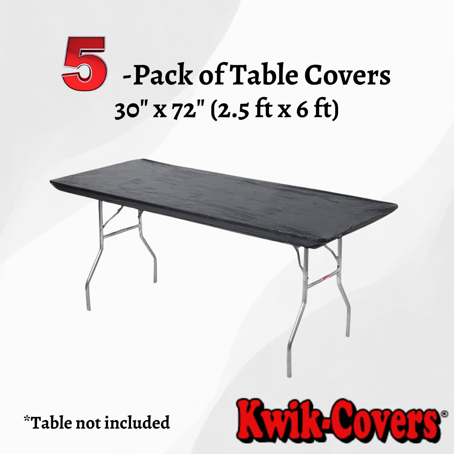 Kwik-Covers table cover showing elastic corners for secure fit