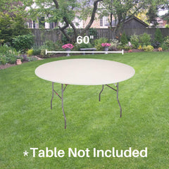 Kwik-Covers table cover showing elastic edge