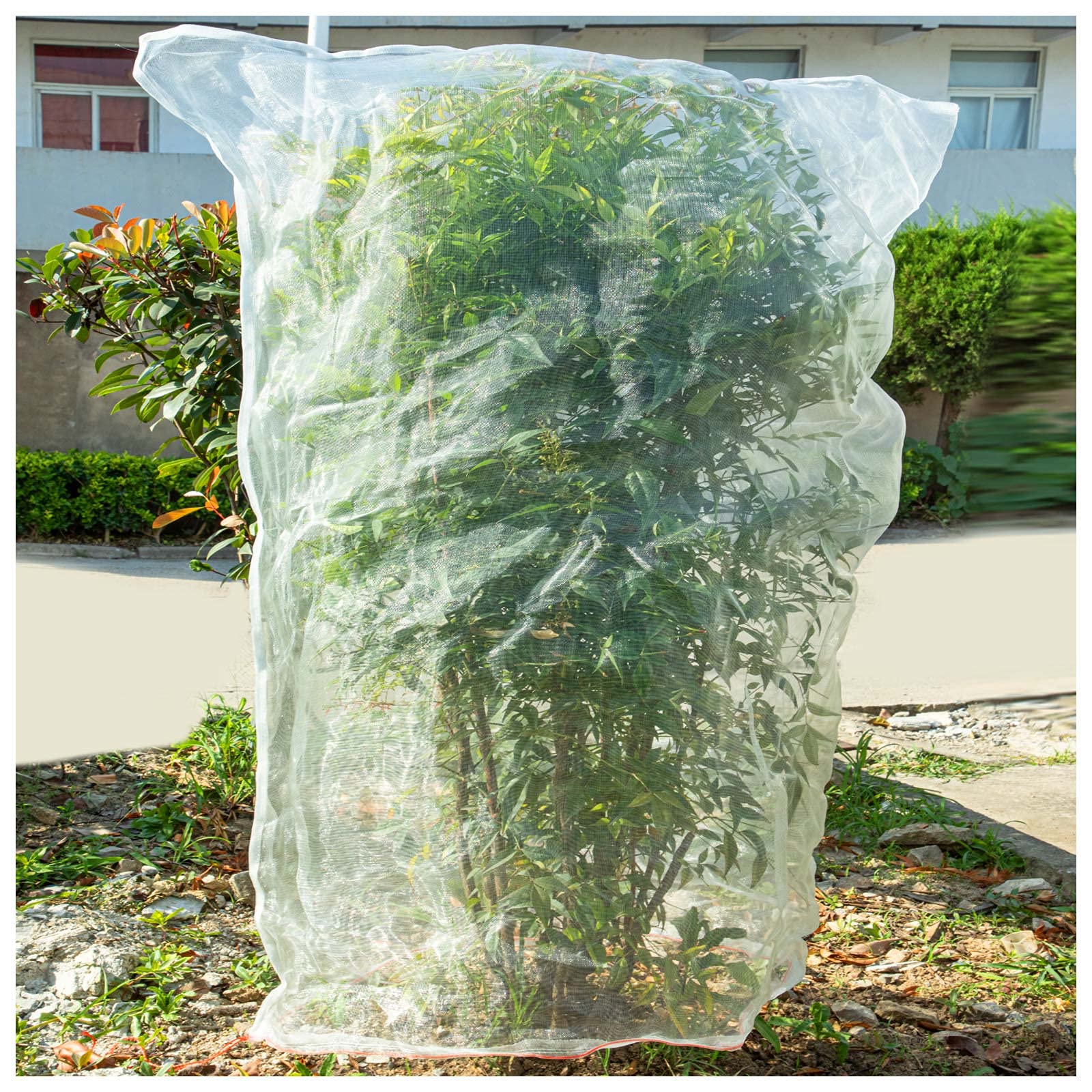 KXCOFTXI Insect Bird Barrier Mesh 3.5 x 4.6 FT front view