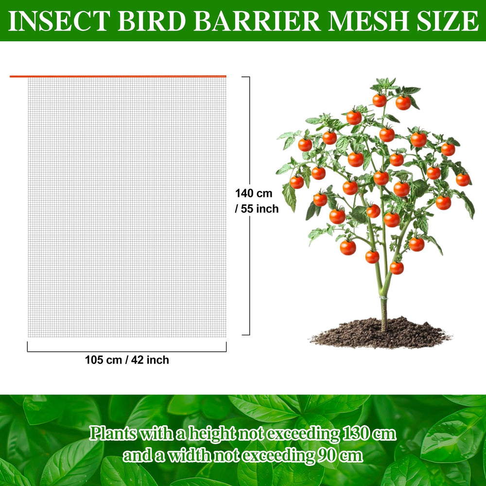 KXCOFTXI Insect Bird Barrier Mesh in garden setting