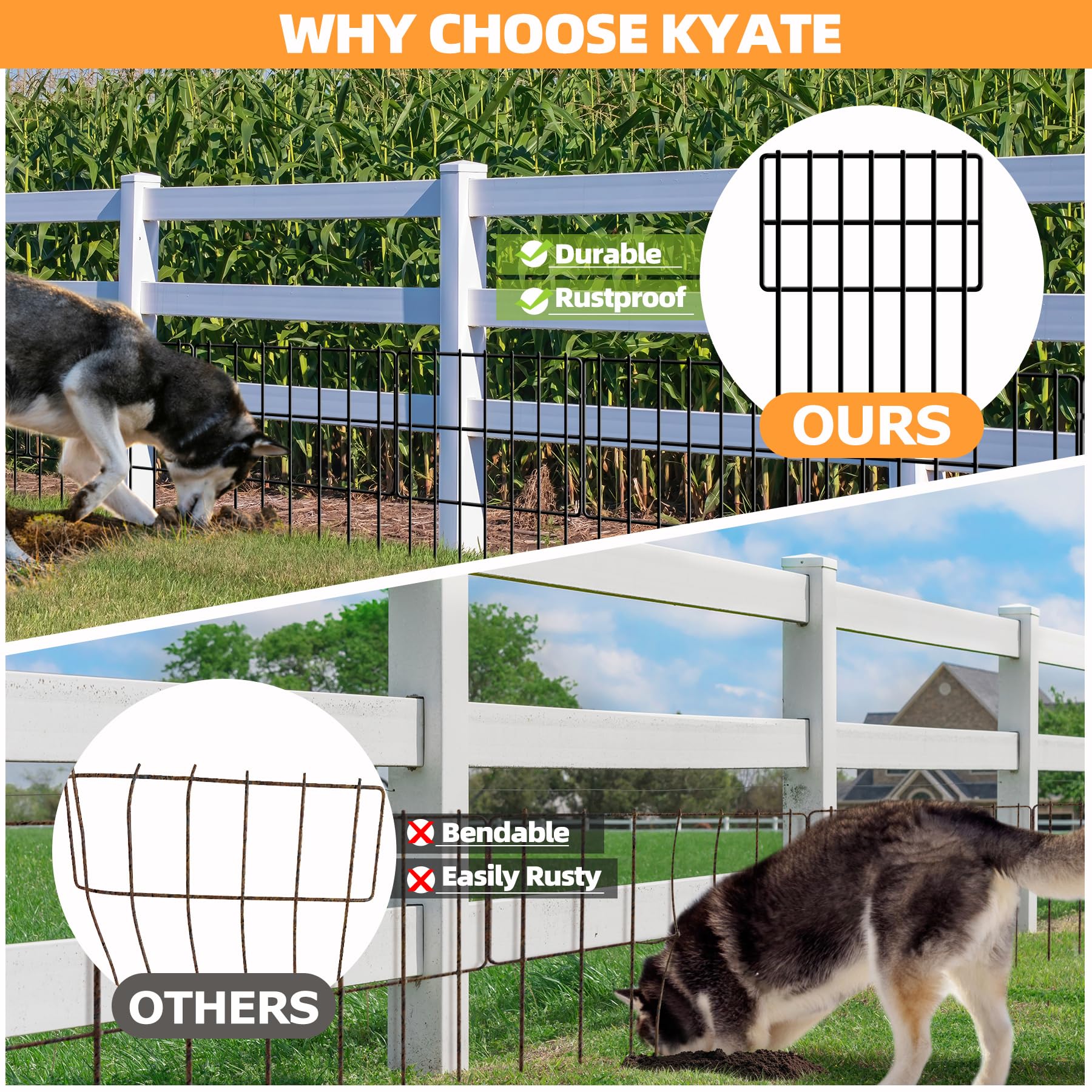 KYATE Garden Fence package with included materials