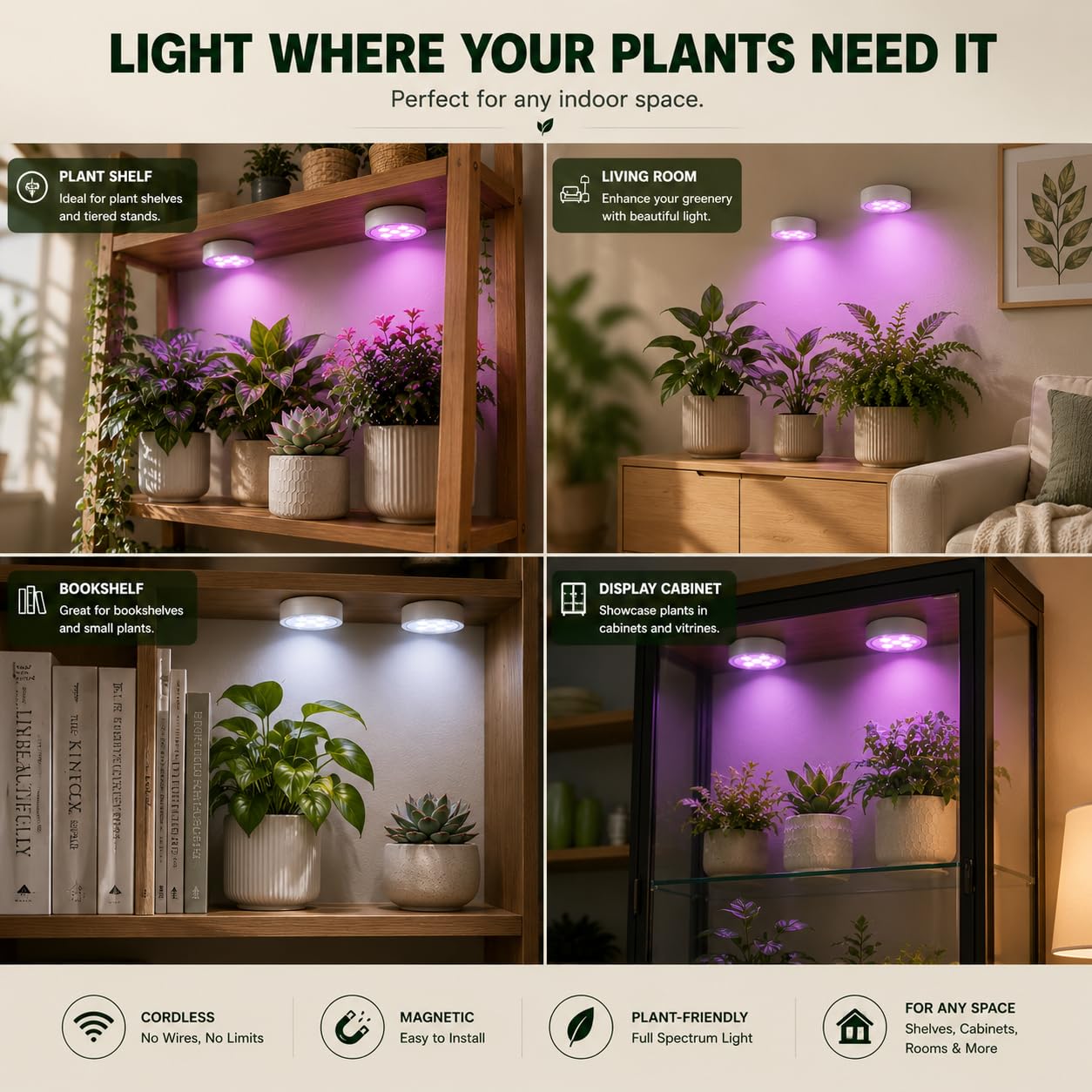 KYEELCP Grow Lights packaging and included accessories