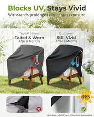 KylinLucky chair cover demonstrating secure click-close strap