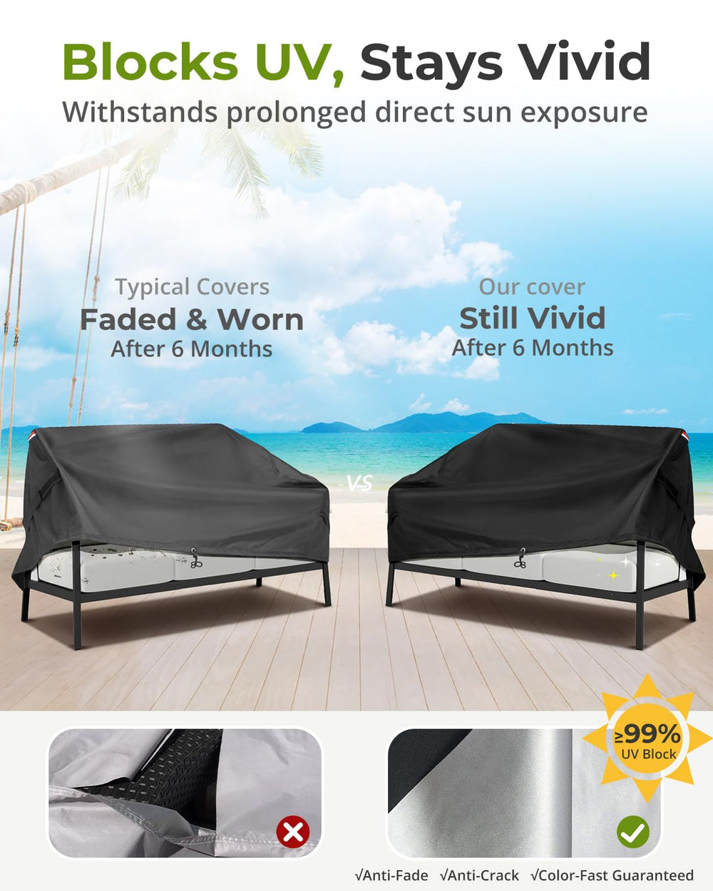 KylinLucky Loveseat Cover in packaging