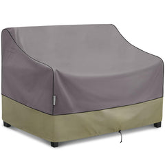 KylinLucky Outdoor Patio Loveseat Cover in grey, front view