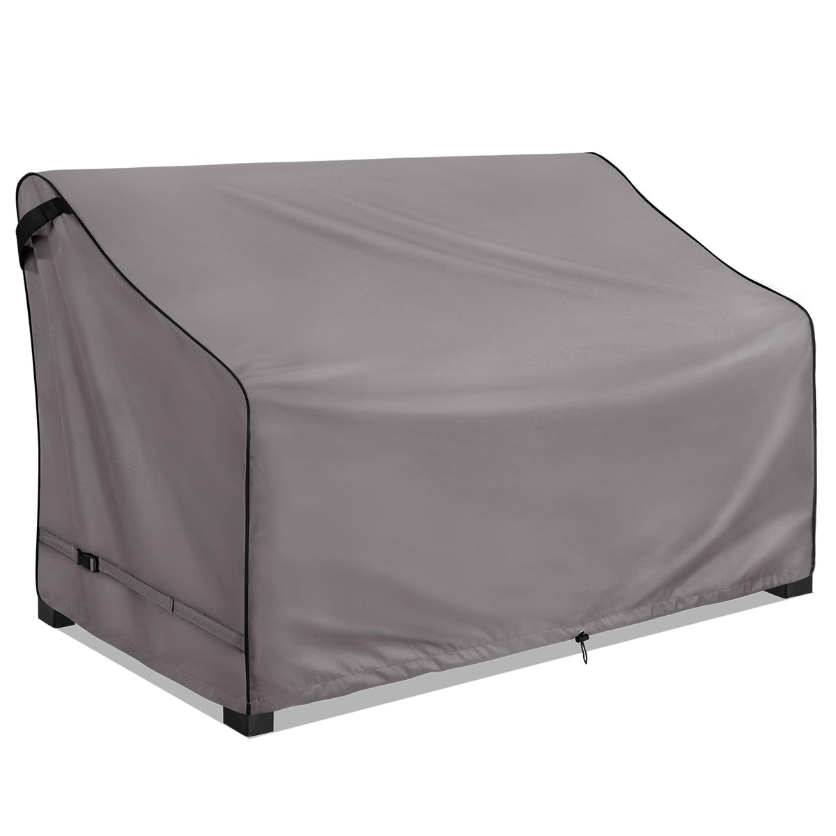 KylinLucky Outdoor Patio Sofa Cover in Cloudy Grey front view