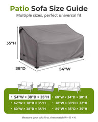 KylinLucky sofa cover showing secured fit with side straps